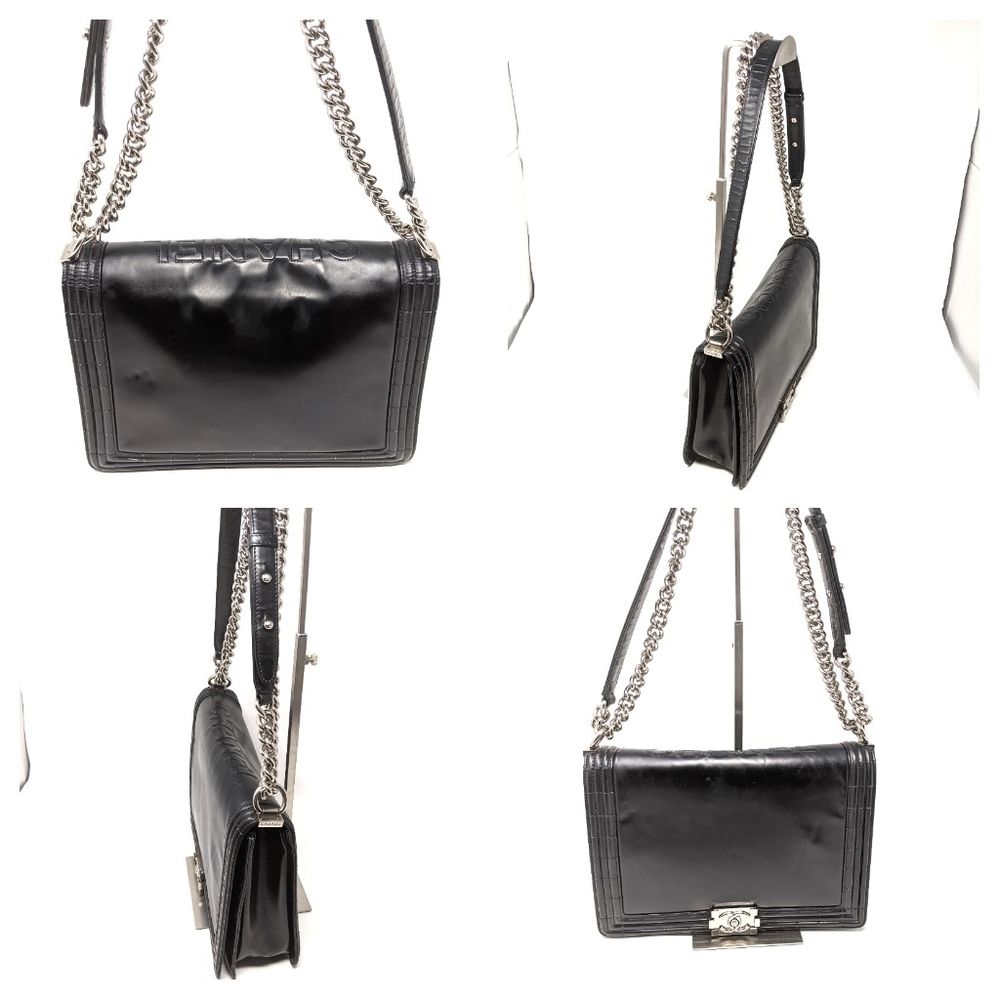 πHPπCHANEL Boy Black Flap Reverso Calfskin Bag - Picture 2 of 16